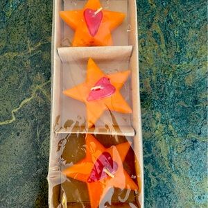 Scented floating star and heart candles